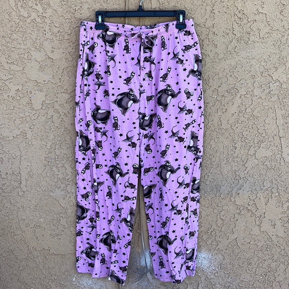 Disney The Nightmare Before Christmas Jack Pajama Pants Sz S Purple